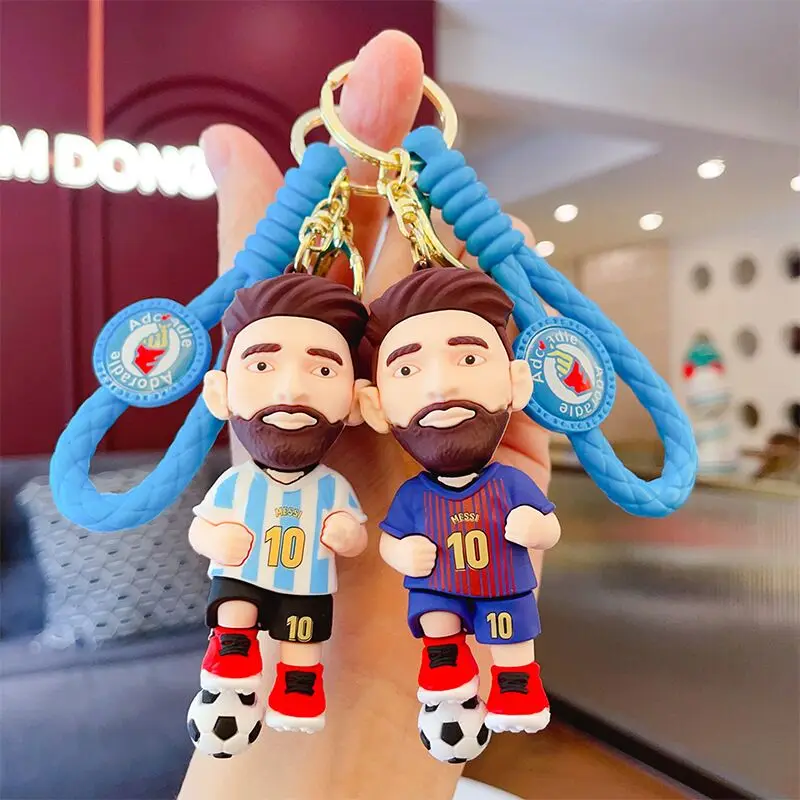 Creative MESSI Jersey Keychain Football Fan Jewelry Lover Personalized Popular for Men Bag Pendant Aaccessories Gift Creative ME