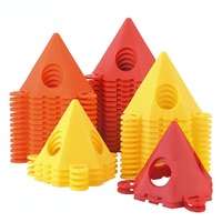 10Pcs/Set Pyramid Shaped Bracket Woodworking Paint Stand Paint Spray Stand Assistive Triangle Tripod Paint Pad Block