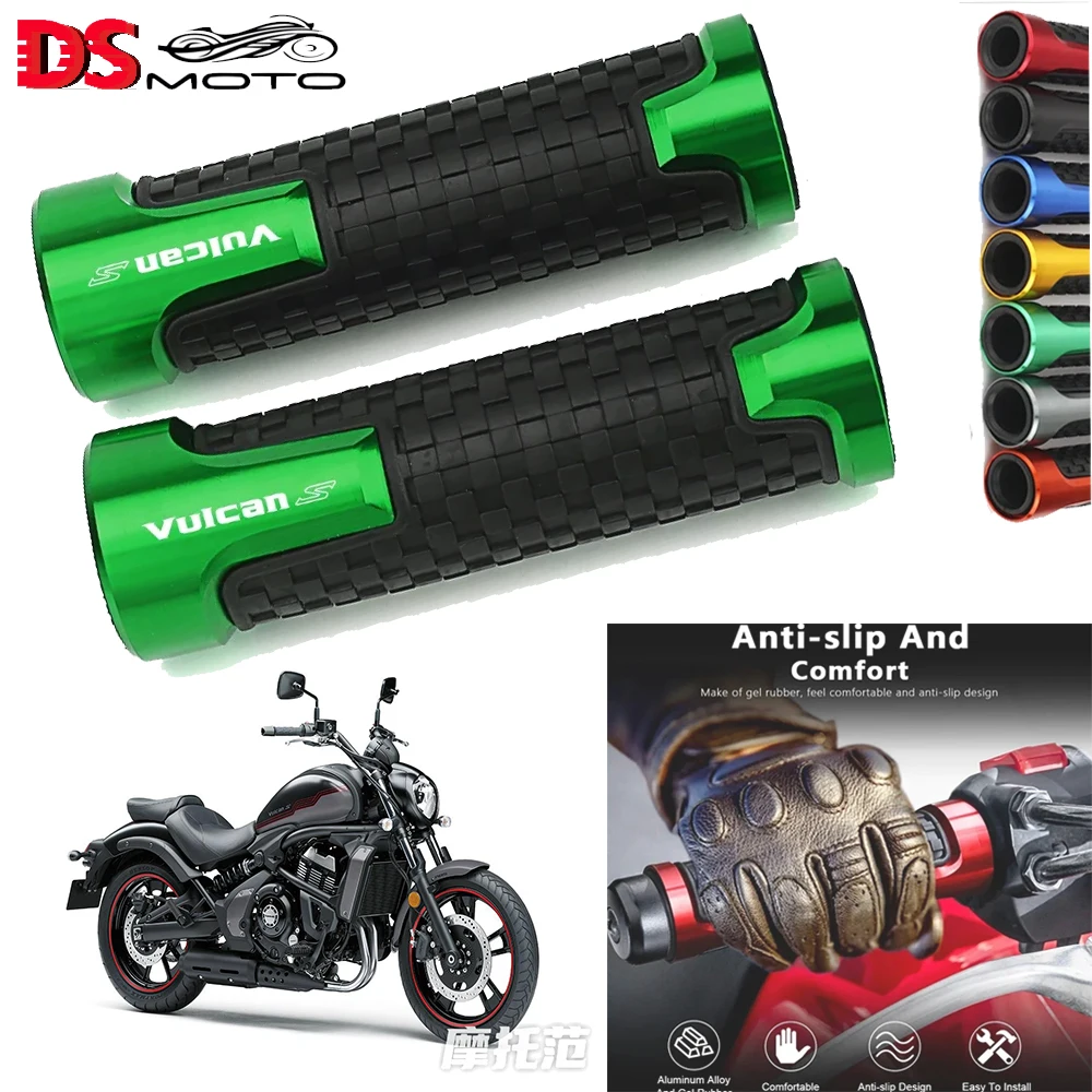 

For KAWASAKI VULCAN S 650 VN650 7/8'' 22MM CNC Handlebar Grips Handle Bar Covers Motorcycle Accessories 1 Pair 2025