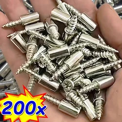 1-200Pc Cross Self-tapping Screw With Anti-Slip Sleeve Cabinet Shelf Support Pegs Homemade Laminate Support Holder For Furniture