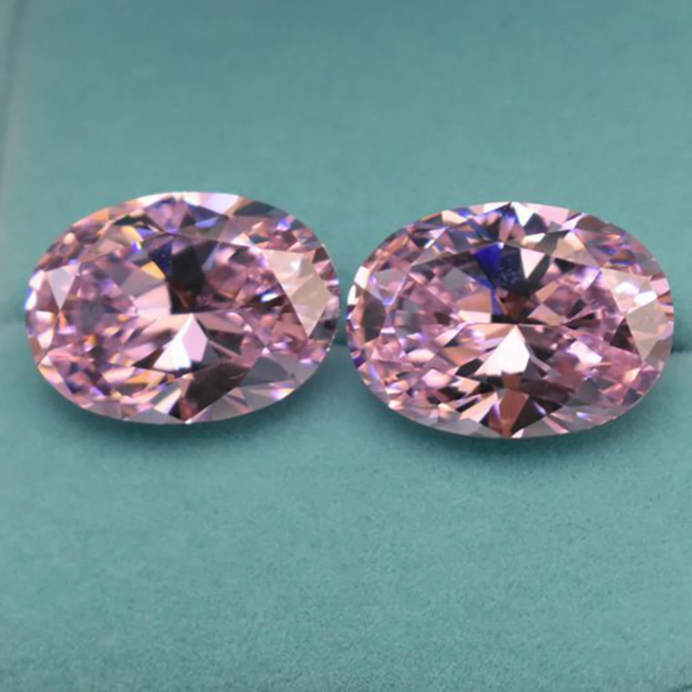 ÉNORME Zircon rose VVS non chauffé 15x20mm coupe ovale AAAA + pierre précieuse en vrac