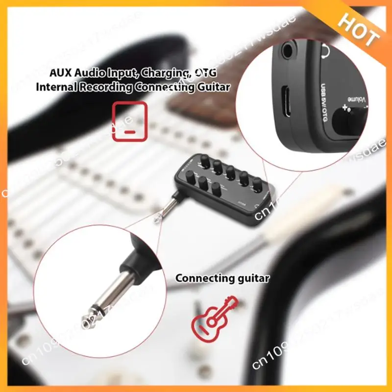 

X08A Bass Amplifier Mini Amp Portable Headphone Bass Amplifier Plug And Play