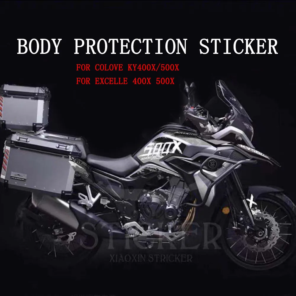 Motorcycle Decals Decoration Fuel Tank For Montana XR5 XR 5 Body Protection Sticker For Colove KY500X KY 500X