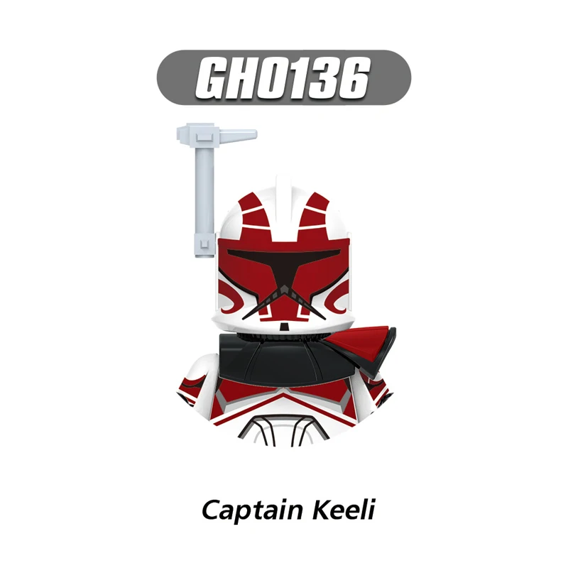 G0118 104th Batallón bloques de construcción capitán Keeli ladrillos clon Trooper figuras 212th Arc Trooper Mini figuritas droide chico juguete