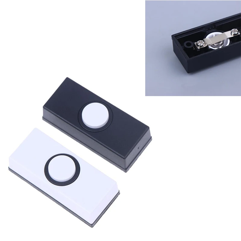 

1PCS Plastic Wiring Door Bells Push Buttons Wall Mounted Doorbell Switches Lighted Door Bells Button For Most Door Bells Chimes