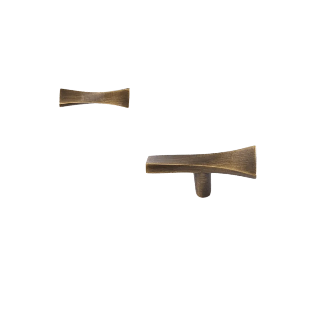 Solid Brass Cabinet Pull Handles Matte Glaze Finish Modern Minimalist Drawer Knobs Fingerprint Resistant Matte Finish