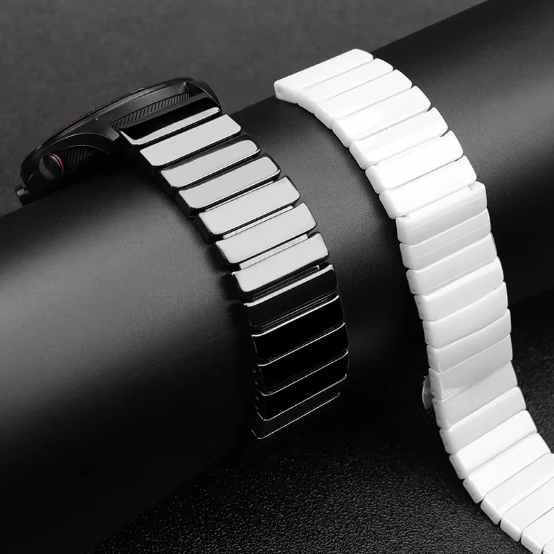 22mm Ceramic Strap For Amazfit GTR 4 3 2Pro 47mm 20mm Metal Bracelet Men Correa For Amazfit GTS 4 3 2 2e 2mini bip 5 3 3Pro 42mm