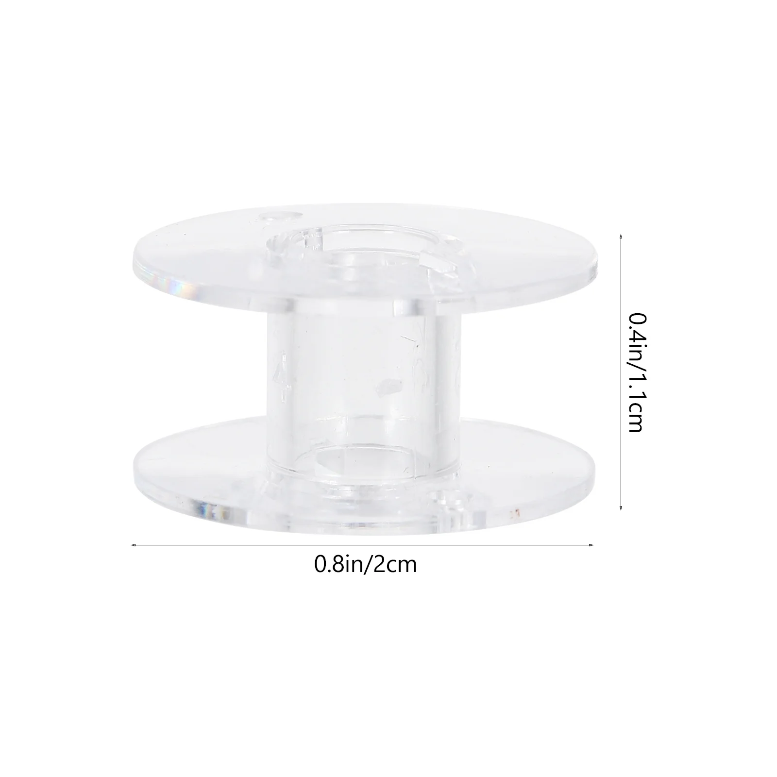 Bobinas de máquina transparentes para suministros domésticos, accesorios duraderos de repuesto, piezas de costura portátiles, artesanías, 50 Uds.