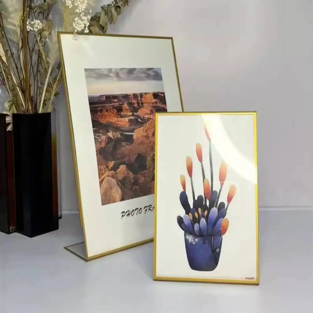 1PC A6 Table Sign L-Shaped Acrylic Display Stand Table Sign Menu Sign Product Price Tag Menu Sign