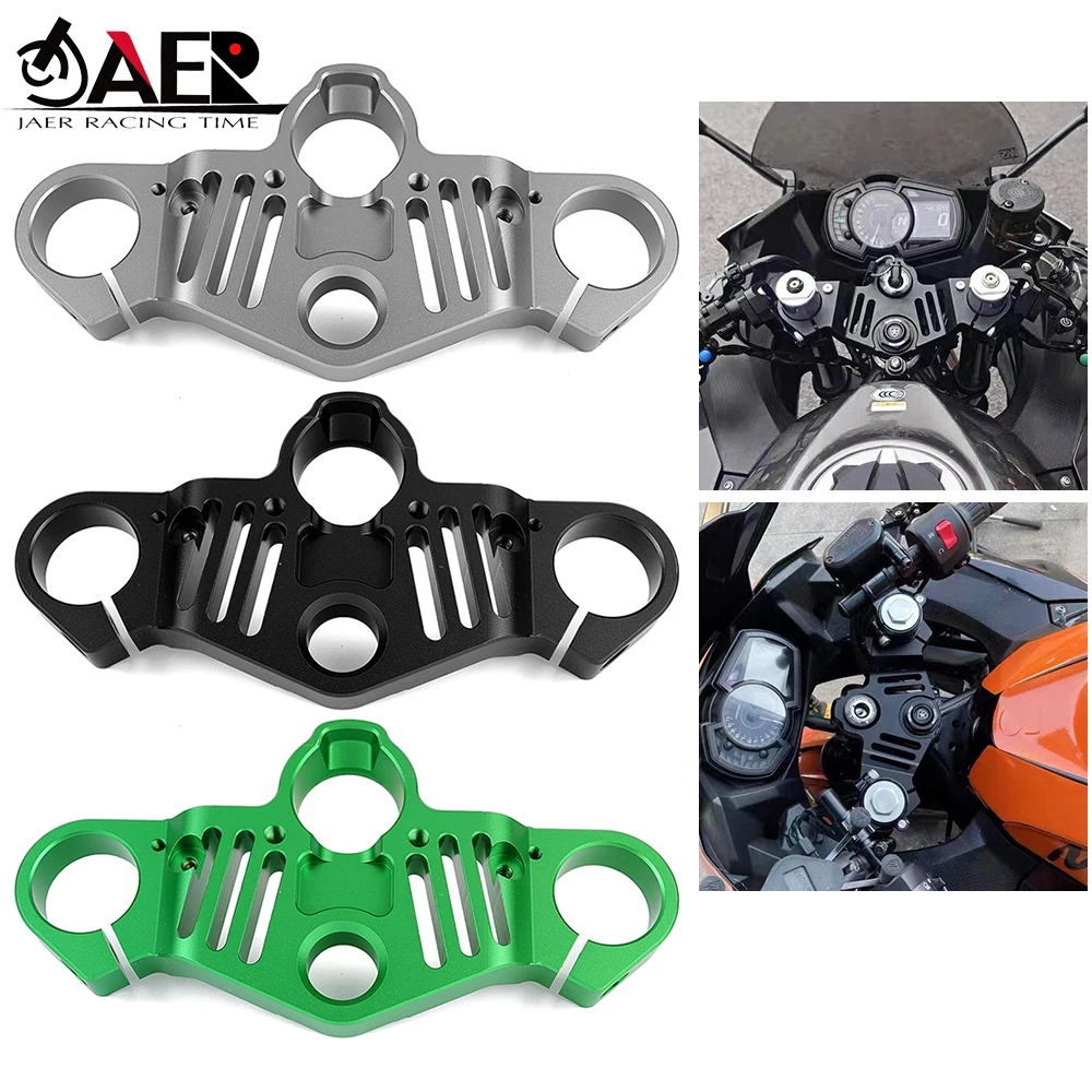 

Front Fork Lowering Triple Tree Front End Upper Top Clamp for Kawasaki Ninja 400 Z400 2018-2023 Handlebar Fork Tubes Accessorie