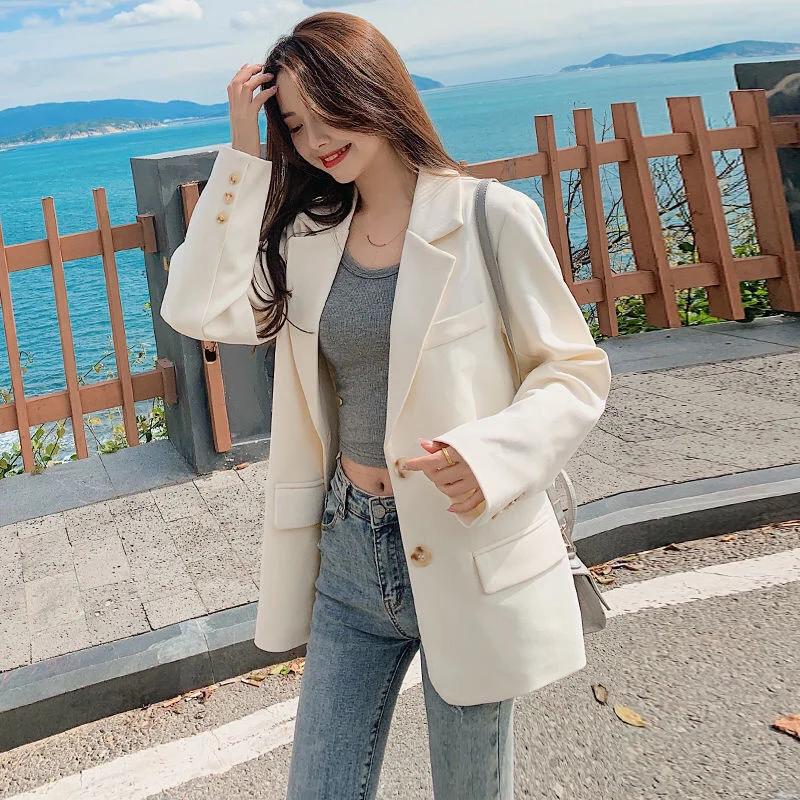 Coffee Colored Mini Suit Jacket For Women In Spring And Autumn 2025 Korean Version Loose Design High-end Suit For Women
