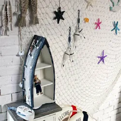 100*200CM Big Fishing Net Supplies Home Decoration Wall Hangings Fun The Mediterranean Sea Style Household Decor Wall Stickers