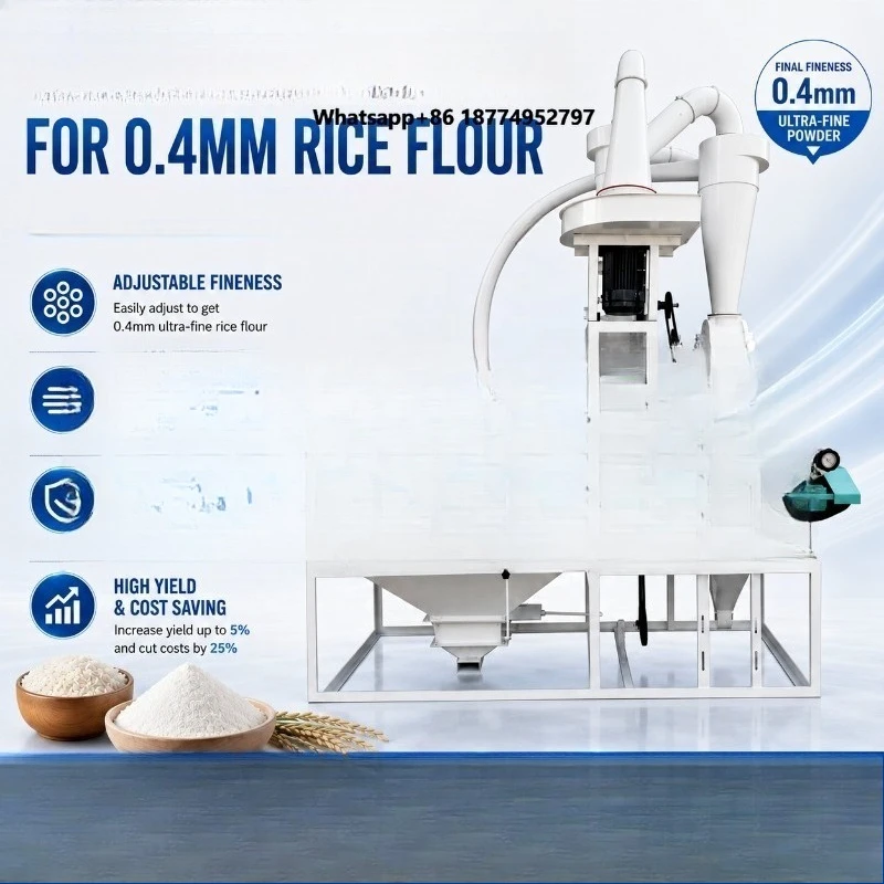 Energy Saving Industrial Flour Mill Machine for Wheat Corn Rice Processing with High Output and Stable Operation