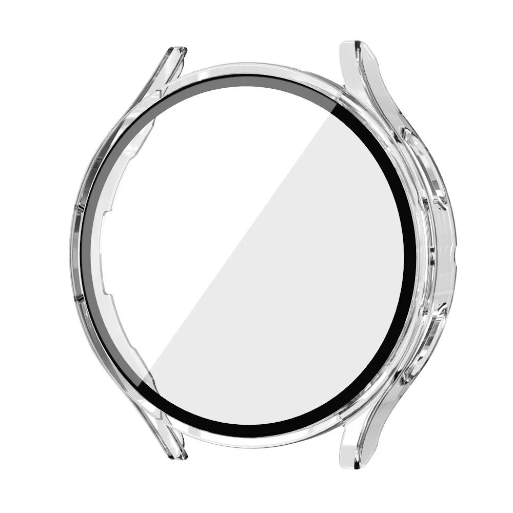 Plastikowe szkło + etui do Samsung Galaxy Watch 7 44 mm 40 mm pokrywa + osłona ekranu do Galaxy Watch FE 4/5/6 44 mm 40 mm matowa obudowa