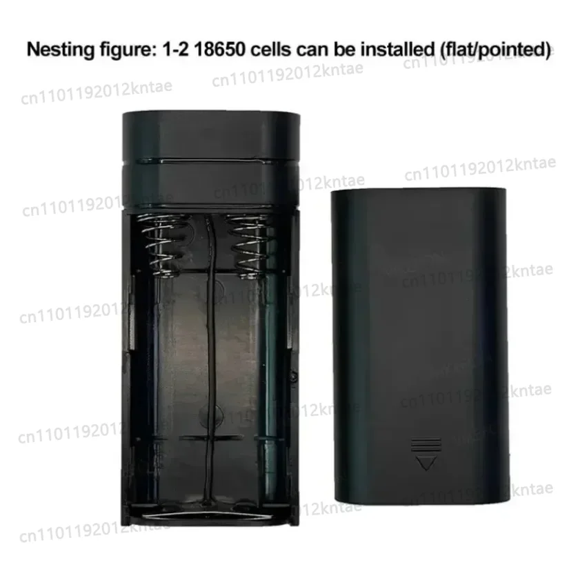 Anti-reverse installation 2-cell 18650 battery box diy kit, welding-free kit, removable back cover