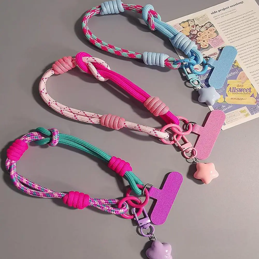 

Универсальный регулируемый ремешок для телефона 2-в-1: стильный короткий плетеный шнурок на руку и плетеный ремешок на запястье для мужчин и женщин