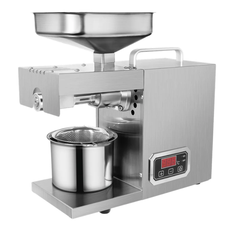 3 Kg/h Mini Home Use Oil Expeller Small 600W Stainless Steel Peanut Sesame Sunflower Cocoa Seeds Oil Press Machine 501S