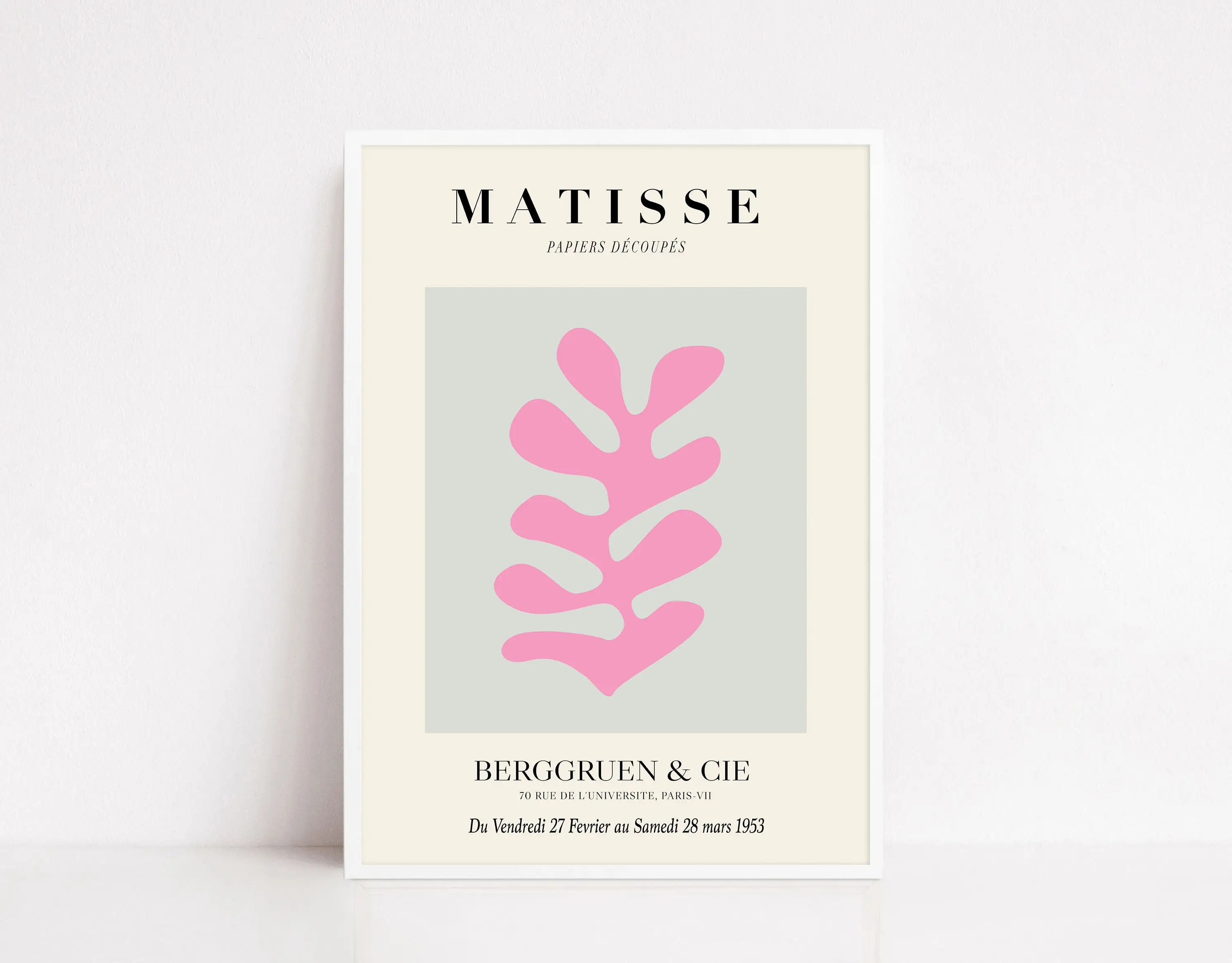 Henri Matisse Plant Exhibition Berggruen Cie Poster Print Wall Art Pictures Canvas Painting Living Room Bedroom Home Decor Gift