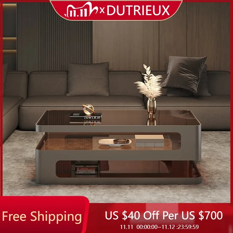 

Accent Luxury Coffee Table With Drawers Nordic Rectangle Neutral Clear Coffee Table Classic Storage Kaffee Tische Home Products