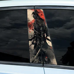 1PC JDM Samurai Car Stickers Auto B Pillar Waterproof Cool Decoration Cover Scratches DIY Car Doors Pillar Vinyl Decals