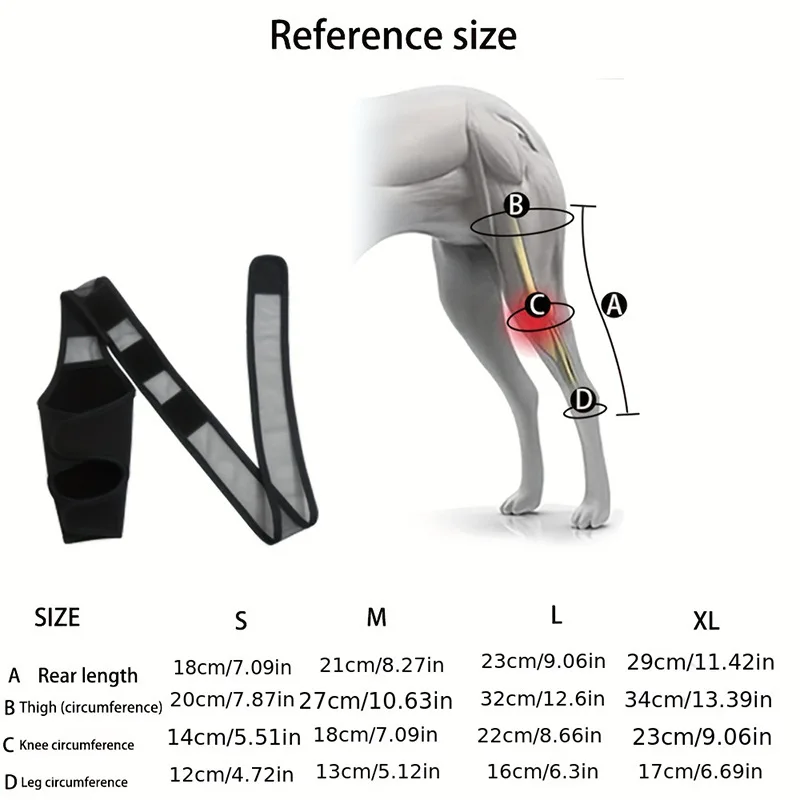 Pet Dog Leg Wrap Support Brace Knee Pads Injury Recovery Joint Protector Cover
