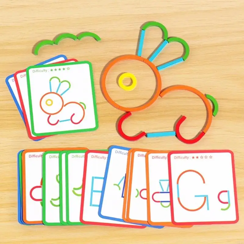 M89c Educational puzzle giocattolo apprendimento precoce forma formazione logica per i bambini