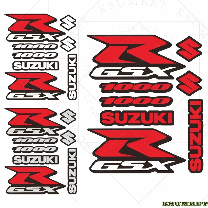 

Vinyl Suzuki GSXR Sticker Decal 1000 Logo Set Helmet Emblem Kit