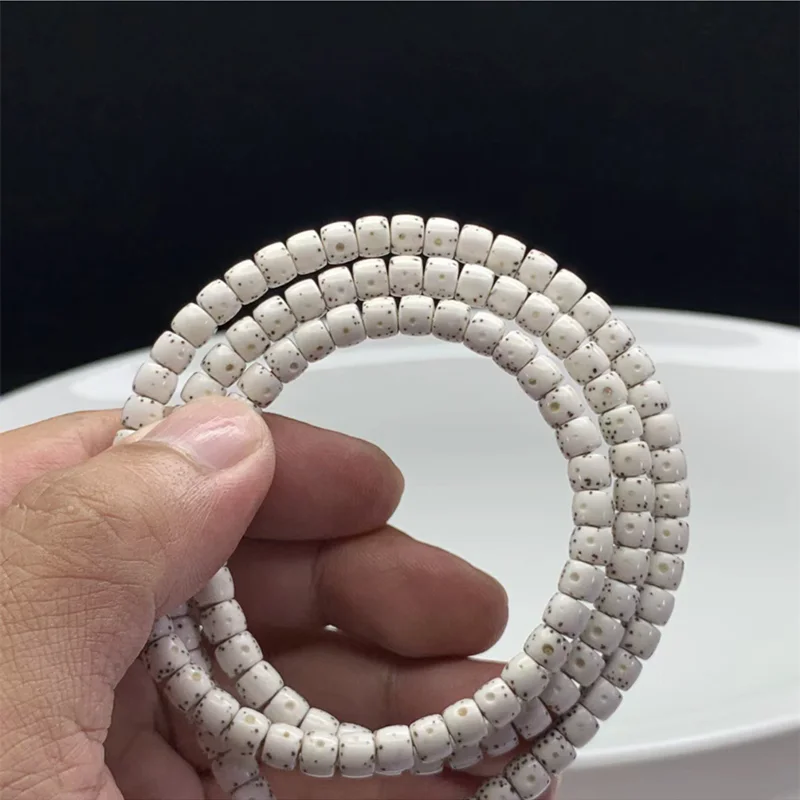 Genuine goods Hainan daluMoon Bodhi bracelet 108 smooth white ecology lunar January Lang men and women Coll