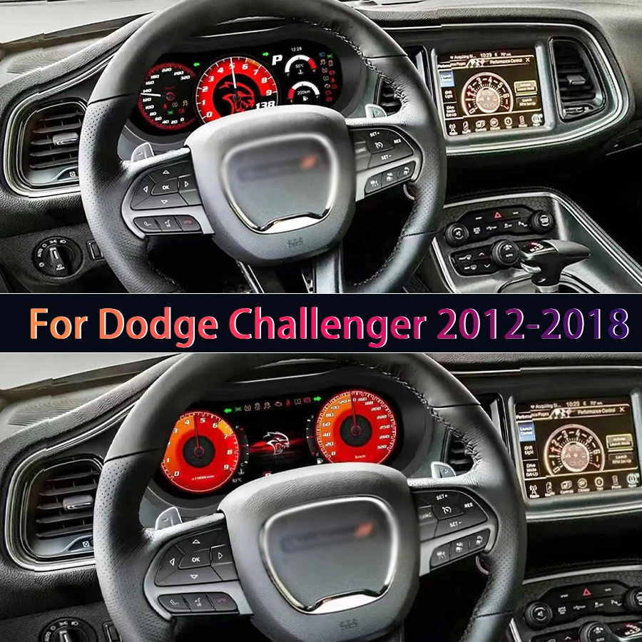 

Map Multiple Colorful High Display Carpaly For Dodge Challenger 2012-2018 Speedometer Upgrade Smart Cluster Car LCD Instrument