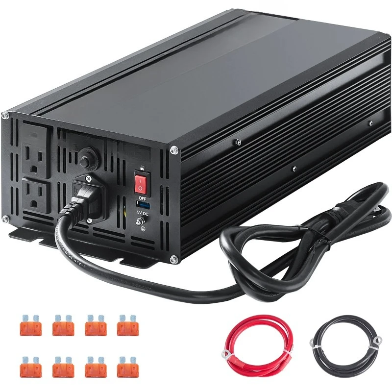 

2000W/2500W Sump Pump Battery Backup System LCD Display Auto Switches to Battery Inverter Power for Emergency Power Use