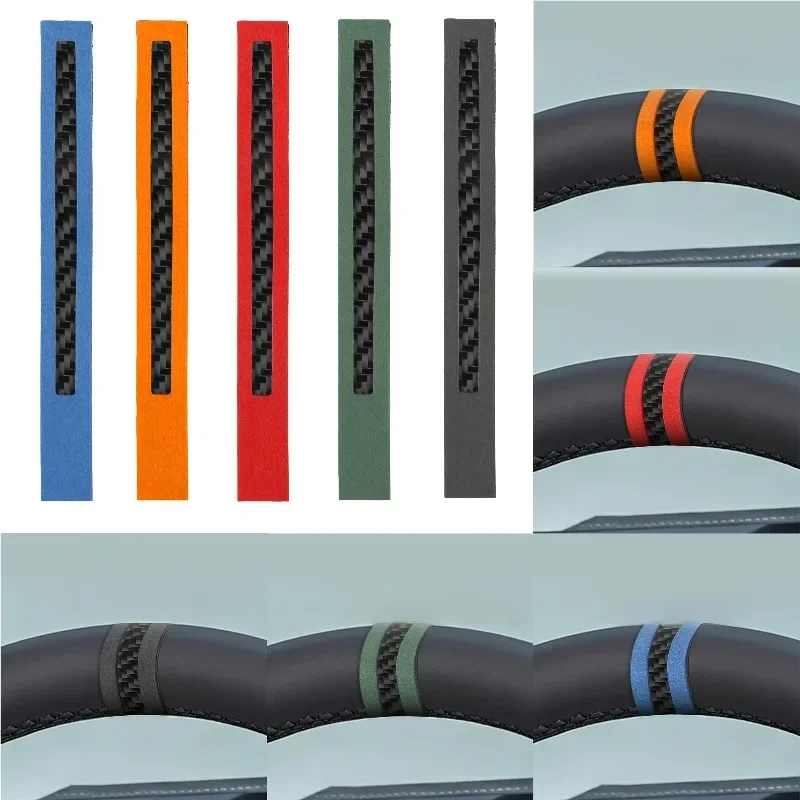 Steering Wheel Center Stripe Vinyl Sticker Racing Car Decal Track Mark Multiple Colors Auto Interior Decoration Accessory