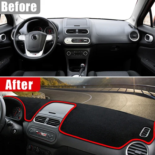 Imagen 2 del producto Para MG 3 MG3 2010 2011 2012 2013 2014 2015 2016 cubierta Anti-UV para salpicadero de coche evitar almohadillas de luz alfombrilla parasol accesorios antideslizantes