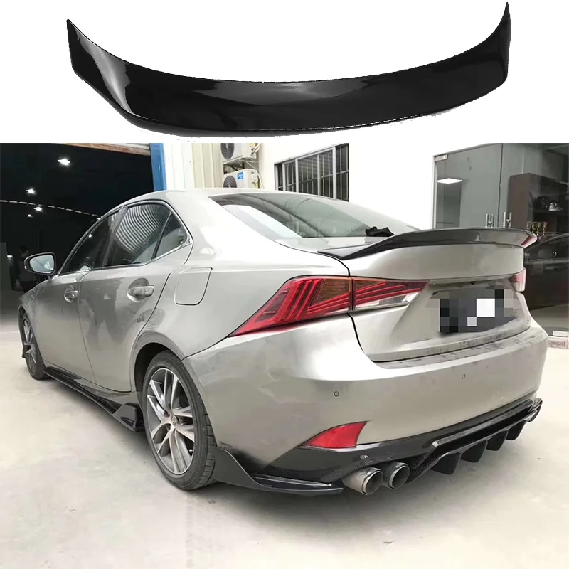 Alerón de la tapa trasera del maletero del coche, accesorio de fibra de carbono, estilo AR, divisor, para Lexus IS200t IS250 IS350 2014-2020 IS300