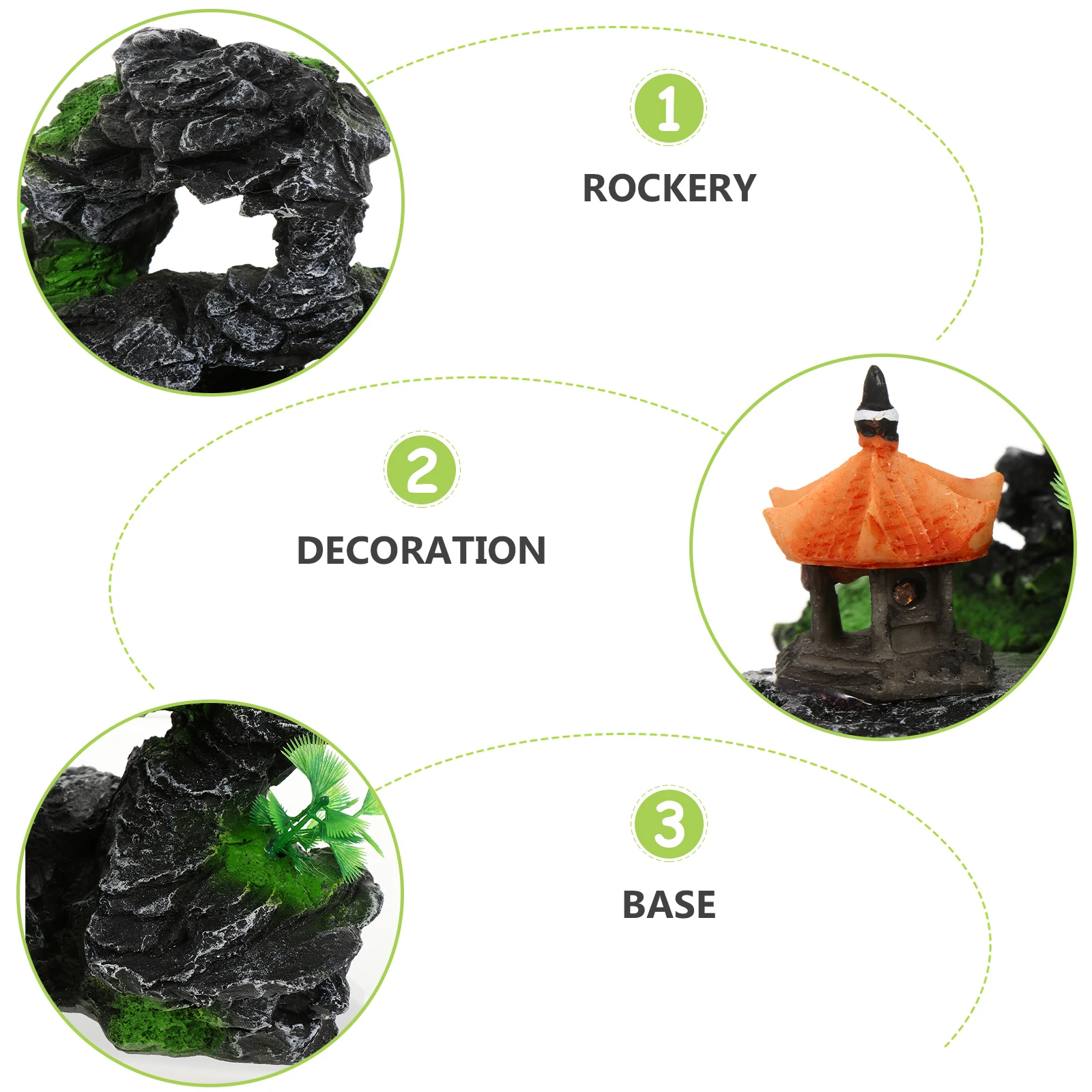 

Aquarium Decoration Rockery Stone Realistic Fish Tank Ornament Garden Landscape Aquarium Stone Fish Tank Decoration