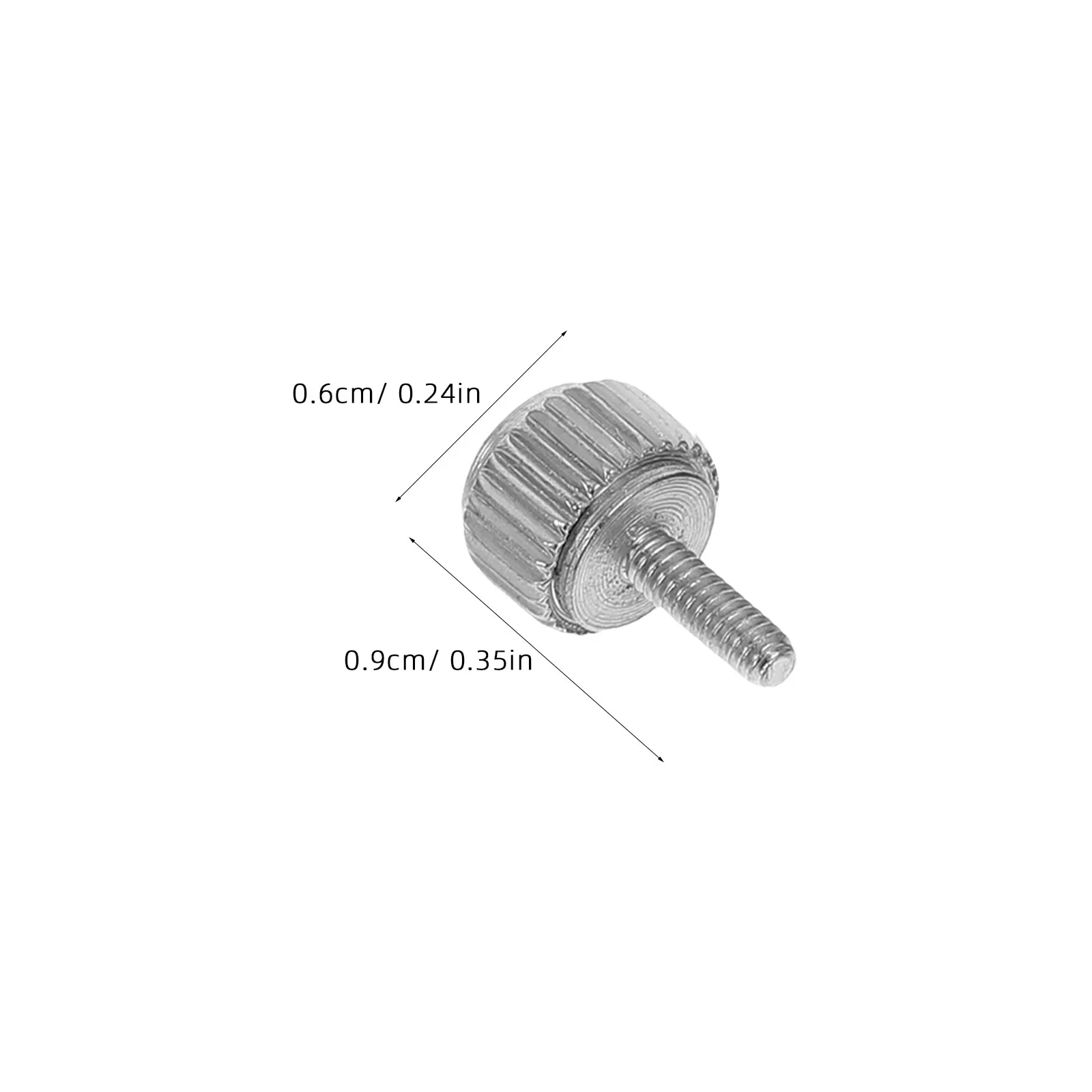 20Pcs Flat Knurled Locking Screws Metal Thumb Bolts Caliper Adjustment Screws Precision Measuring Tool Fasteners Workshop Parts