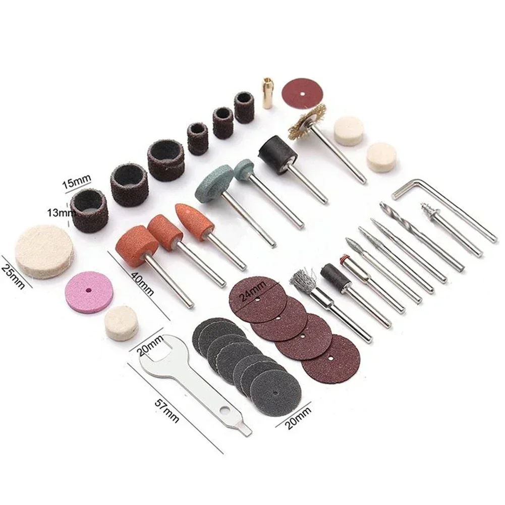 40pcs Mini Electric Drill Multi Rotary Tool Accessories Grinding Polishing Kits Set Grinder Head Hand Tools Hardware Accessories