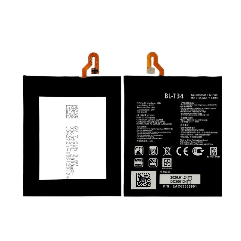 3.8V 3300mAh Battery BL-T34 For LG V30+ V30 V30A LS998 H930 H932 T34 BLT34 Mobile phone Brand-New High Quality - view 3