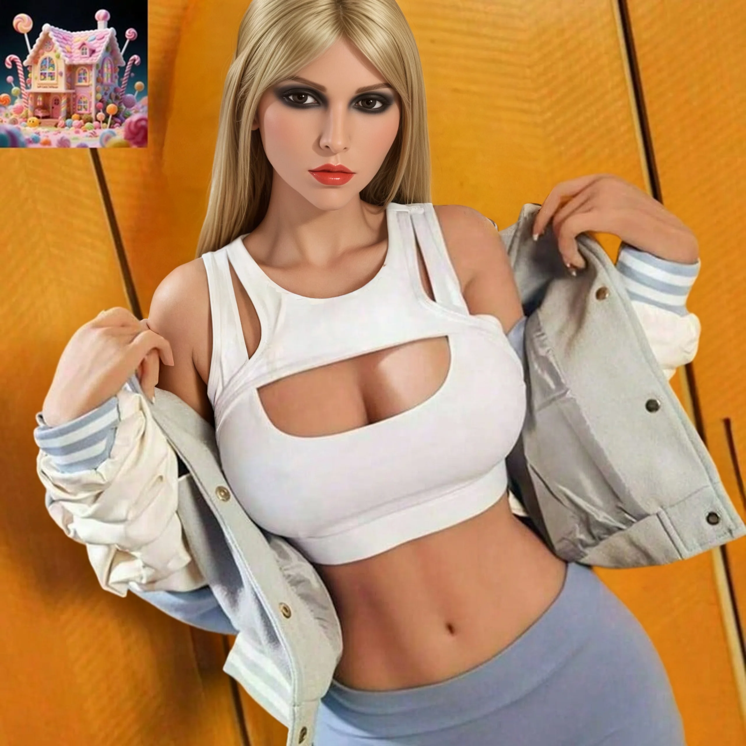 

Бесшовная кукла TPE 160 см/100 см, прочные кости, универсальные позиции, изысканный макияж, нежная кожа, подходит для фотографии,