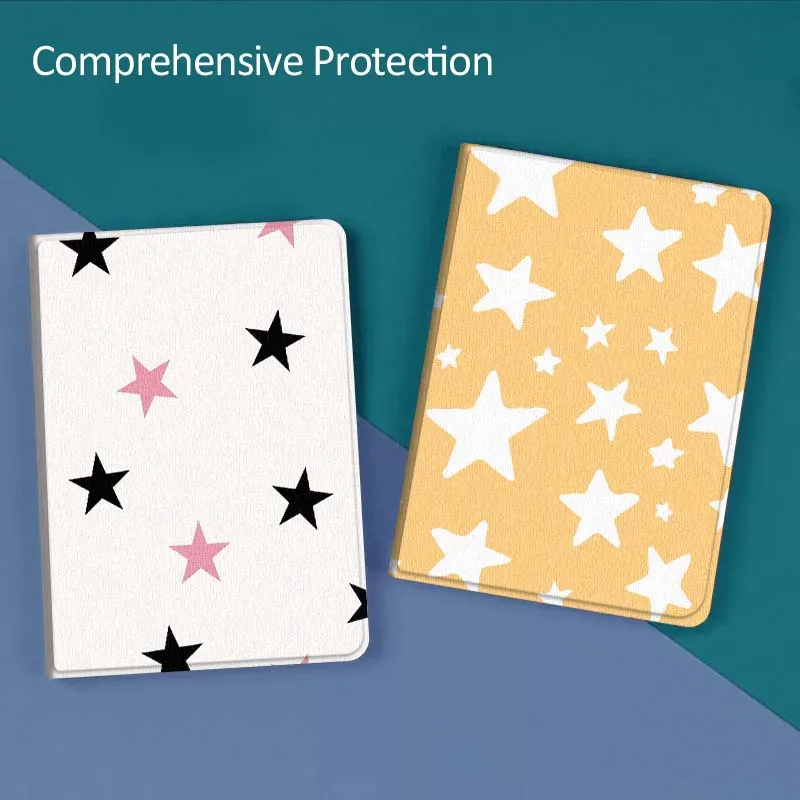 

Cartoon Five-Pointed Star Art Gift For Huawei MediaPad T5 T10s M6 M5Lite SE Honor Tab 5 6 7 V7 V8 X8a X9a Pro Soft Tablet Case