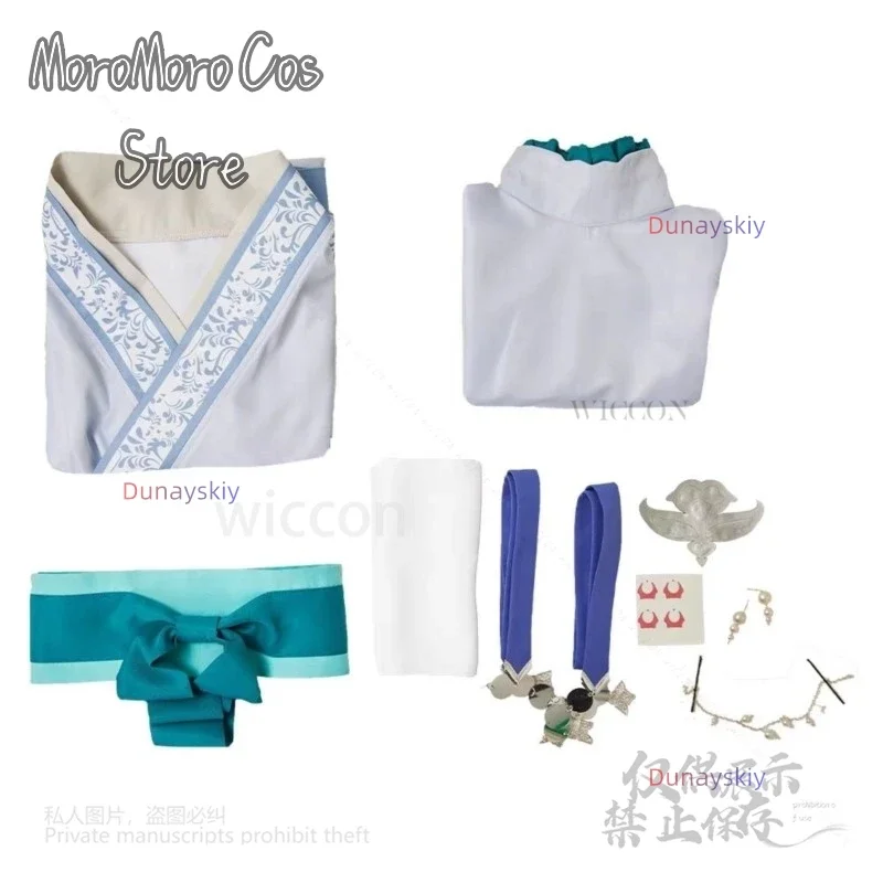 CosplayKusuriya no Hitorigoto 2a Temporada Jinshi Cosplay Maomao Conjunto de Fantasia Vestido Branco Peruca Anime The Apothecary Diaries Hallow