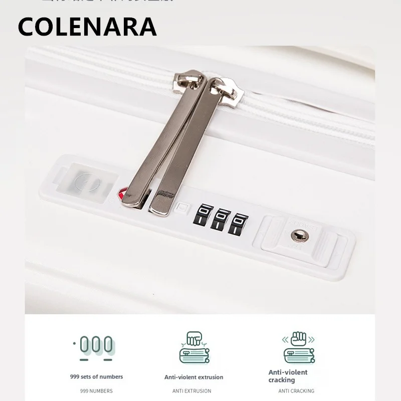 COLENARA Cabin Luggage Front Opening Laptop Boarding Case USB Charging 20