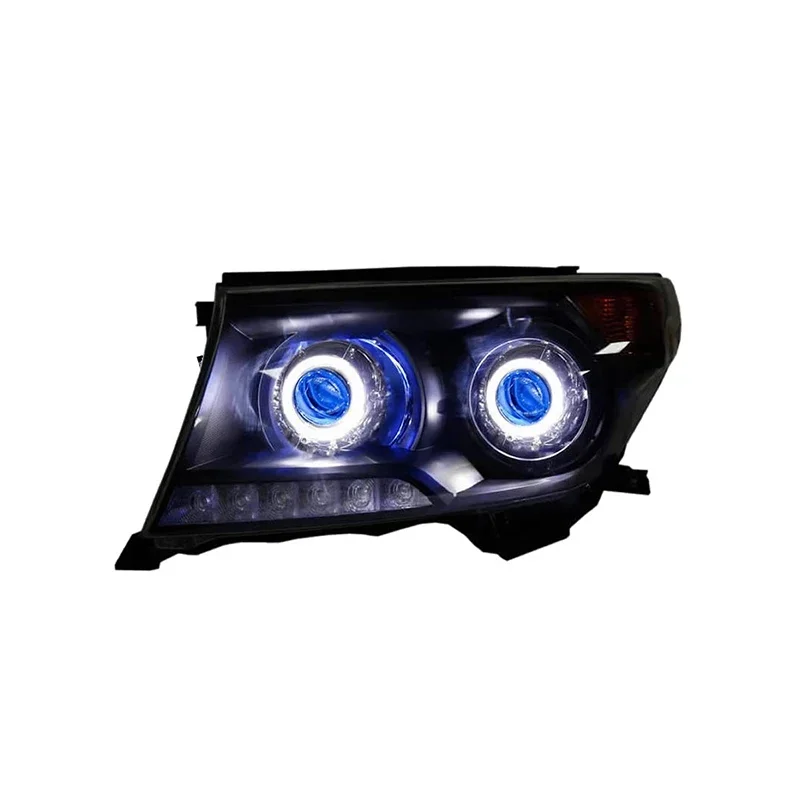 Custom Full LED Headlights with Bi-Xenon Projector Lens DRL Off-Road SUV Fitment