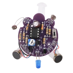 1 Set Light-Sensitive Mobile Robot DIY Kit Firefly DIY Parts Tail Breathing Light Fun Electronic Spare Parts