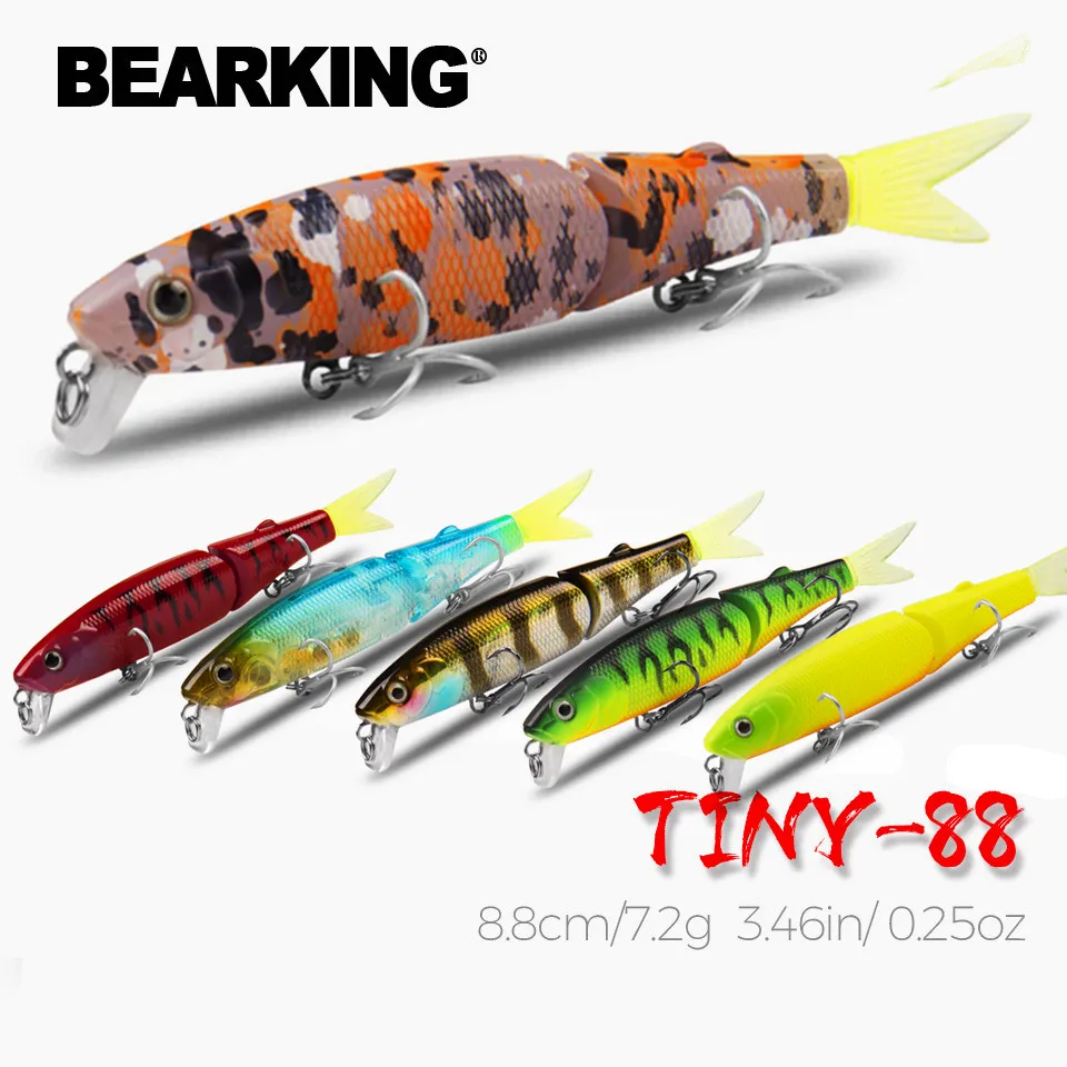 S85 Bearking Brand 1PC AS-S85 Hard Fishing Lures Minnow 9cm 7.2g Artificial Baits Deep Diving Wobblers Fishing Tackles