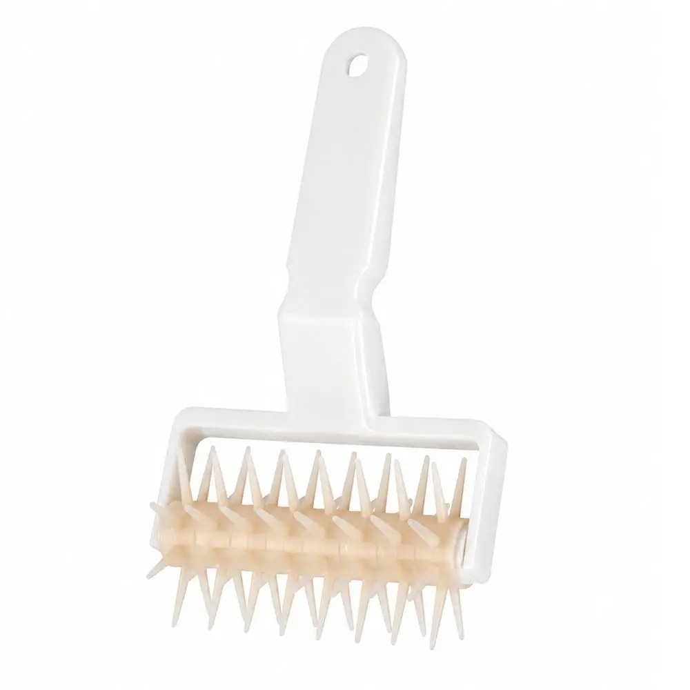 PP Pizza Dough Docker Needle Wheels Spiked Rolling Head Dough Needle Roller Hanging Hole Dough Bubble Killer Dough Roller