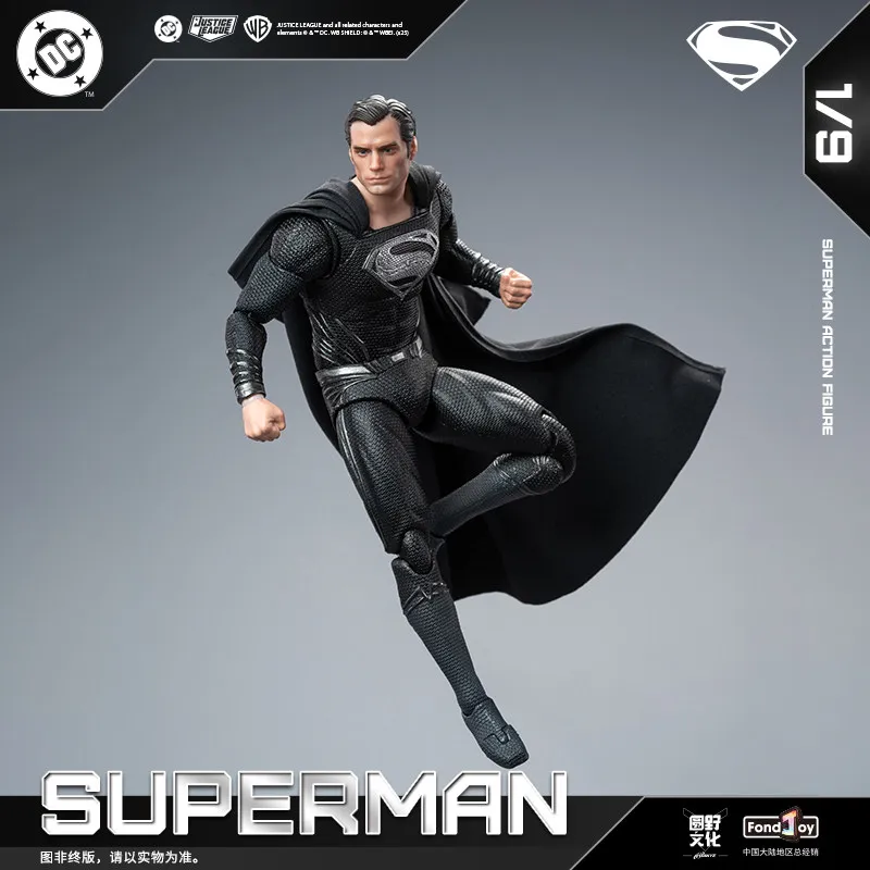 Fondjoy 1/9 Scale Official Black Superman Action Figures Version 2.0 Desktop Decoration Statue Model Kit Toys Gifts Collectible view 4