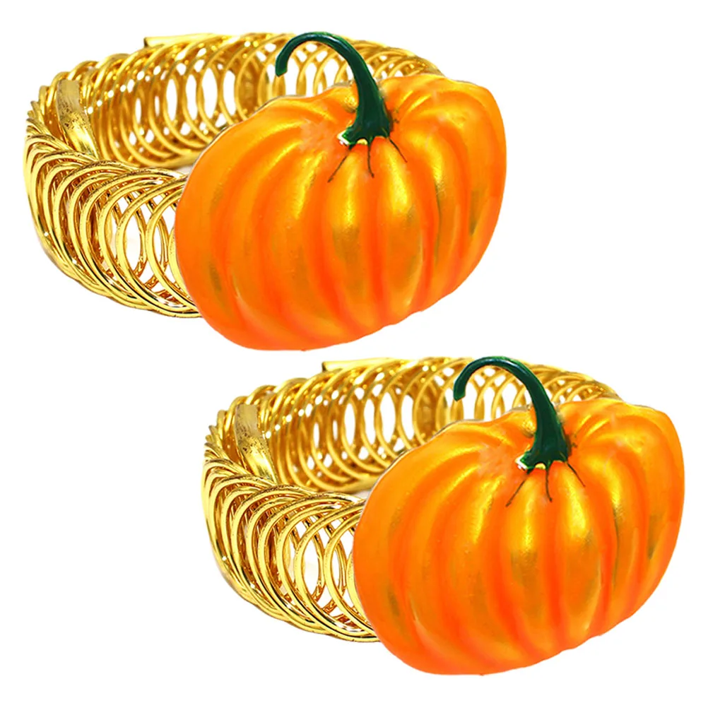 

2pcs Pumpkin Curtain Tiebacks Thanksgiving Drapery Holdbacks Metal Fabric Holders Festive Home Decoration Easy Install