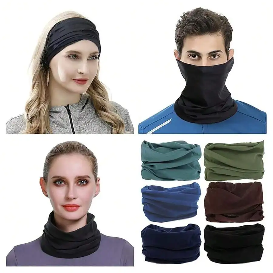 

Multifunctional Polyester Neck Gaiter Headband Face Mask Scarf For Men And Women One Size