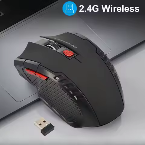 2.4G Wireless Mouse with USB Receiver Ergonomic Optical Mouse Universal Compatibility Computer Gaming Mouse Gift for PC Laptop
