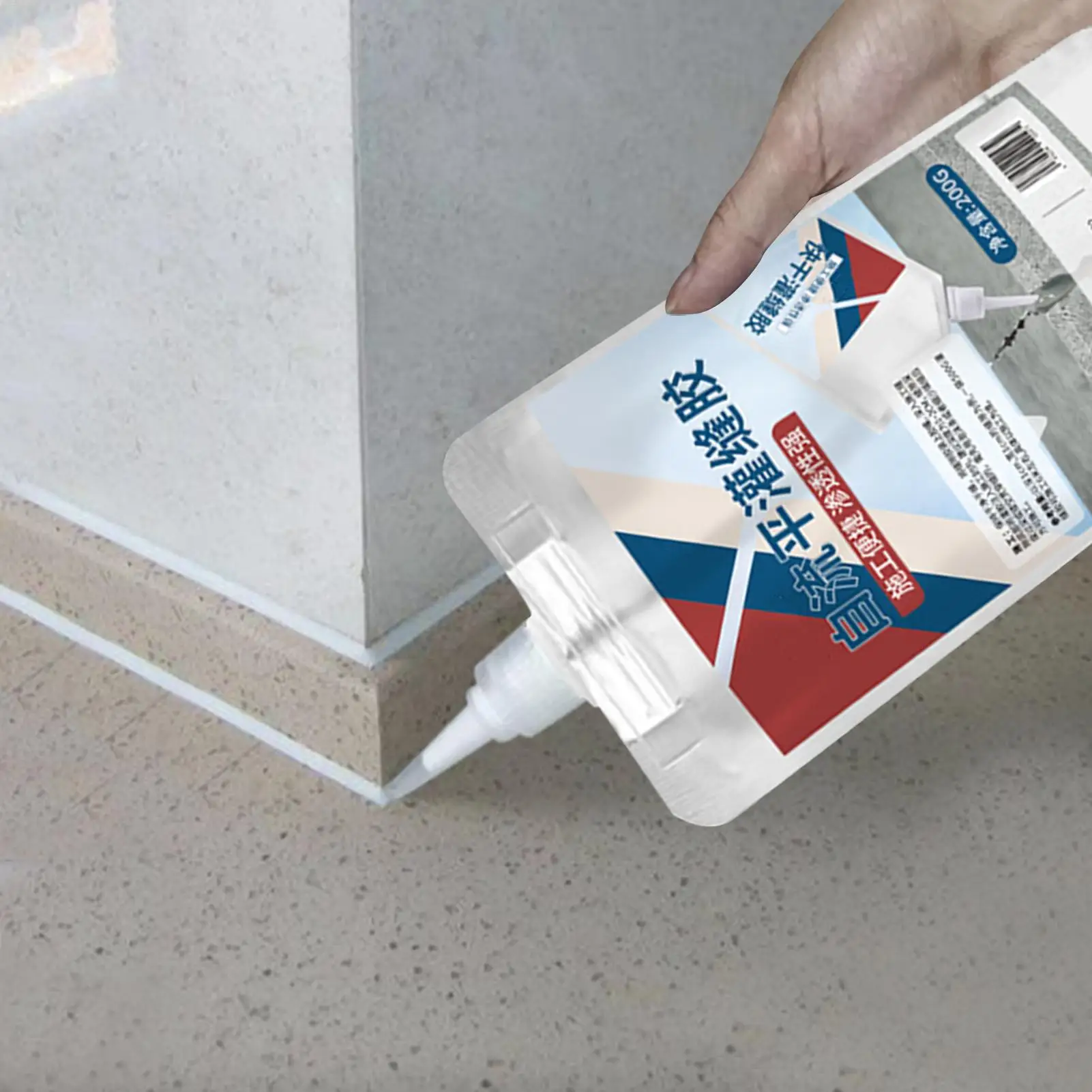 200g Concrete Crack Sealer Concrete Glue Outdoor Waterproof Sealing Adhesive for Driveway Renovation Patio Home Repair Walkway